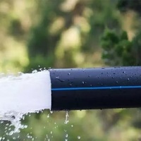 Raccord de tuyauterie PE/HDPE haute pression personnalisé OEM, PE80/PE100 certifié ISO, tuyau PE durable pour l'alimentation en eau avec une durée de vie de 50 ans