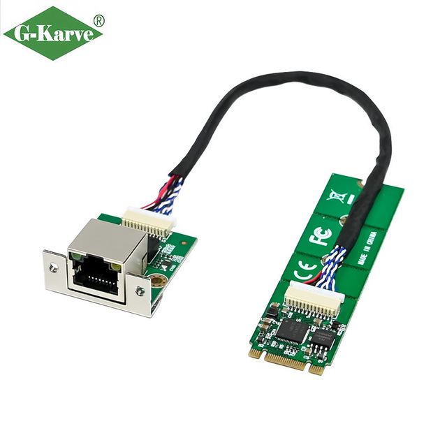 Internal Mini PCI Gigabit Ethernet Network Card with RJ45 Single Port 2.5GBASE-T Quad-Speed for Server for PC Network Upgrade