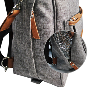 <span class=keywords><strong>Sac</strong></span> à <span class=keywords><strong>dos</strong></span> élégant imperméable et personnalisé pour changer les couches de bébé <span class=keywords><strong>avec</strong></span> poche et chauffe-biberon - Product Image 5