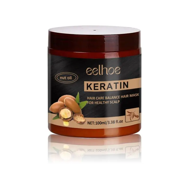 EELHOE Argan มาส์กผมเคราติน ซ่อมแซมผมแห้งแงะ เรียบง่าย มาส์กผมบํารุงผม