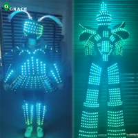 Costume de robot LED Igracelite, vêtements lumineux pour performance, cosplay de robot LED, cadeaux de fête