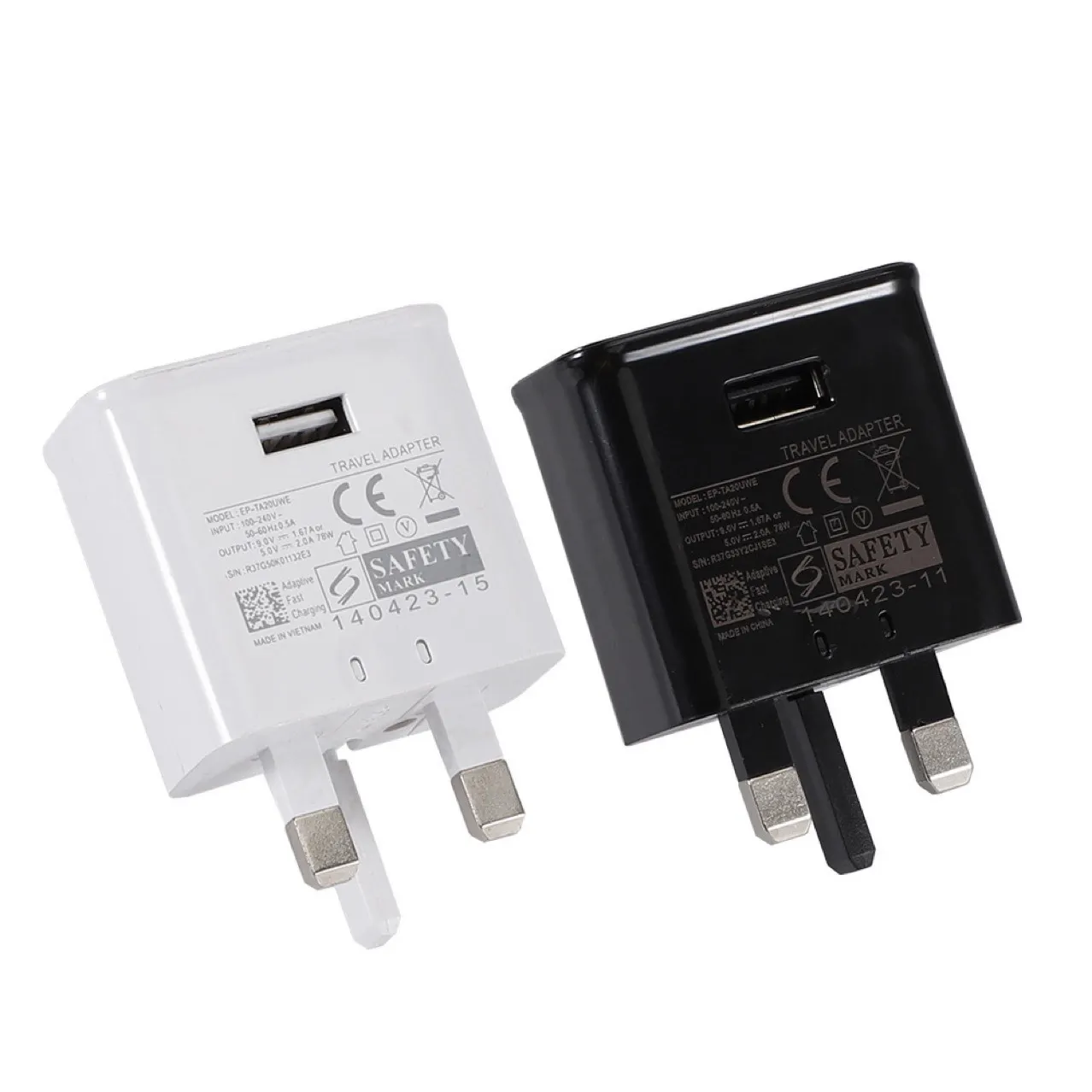 OEM QC3.0 UK Quick Charger 5V 2A/9V 1.67A S8/S10 Mobile Phone Charger