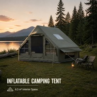 Tente de camping gonflable double ZhuNiu ZN-IT66 de luxe, grande, portable, étanche, en coton, de haute qualité, pour toutes les saisons