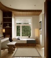 Rénovation d'appartement de petite taille, design d'intérieur avec solutions d'économie d'espace, conception personnalisée pour la vie urbaine compacte