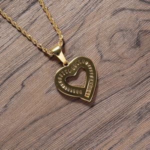 Pendentif d'amour irrégulier, bijoux hip-hop, accessoires <span class=keywords><strong>rap</strong></span>, cuivre incrusté de zircon, pendentif en forme de cœur pour couple. - Product Image 3