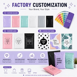 Custom Logo Printed Poly Mailer Bags Waterproof Durable Shipping Bags Plastic Mailing Bags For Clothing Garment Packaging - Product Image 3