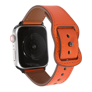 Correa de Cuero Genuino Crazy Horse de 38/40/41 mm 42/44/45 mm para Reloj <span class=keywords><strong>Apple</strong></span> <span class=keywords><strong>Serie</strong></span> 7 <span class=keywords><strong>8</strong></span> 9 Ultra 2 49 mm, Correa de Reloj de Cuero Vacuno - Product Image 2