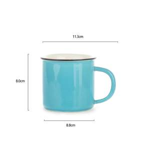 Taza de Esmalte Personalizada para Regalo de Navidad, Acción de Gracias o <span class=keywords><strong>Cumpleaños</strong></span>, para Acampar, Hacer Picnic al Aire Libre, Viajar, Desayunar <span class=keywords><strong>en</strong></span> Casa - Product Image 2