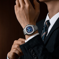 Montres Gohuos 8826 pour hommes, cadran carré, montre analogique avec calendrier, bracelet en acier inoxydable, étanche, montres minimalistes pour hommes
