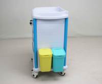 Chariot médical multifonctionnel HOCHEY MEDICAL CM-12B, chariot médical mobile avec tiroirs verrouillables, bacs à déchets pour les soins aux patients