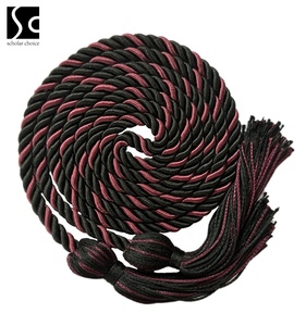 Cordons simples Cordons de graduation multicolores noir/rouge/orange Cordon de graduation Cordon d'honneur de graduation - Product Image 2