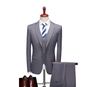 Nouveau <span class=keywords><strong>costume</strong></span> d'affaires hommes trois pièces simple boutonnage Long plat britannique Slim Fit robe <span class=keywords><strong>de</strong></span> mariée multicolore <span class=keywords><strong>grande</strong></span> <span class=keywords><strong>taille</strong></span> garçons d'honneur - Product Image 6