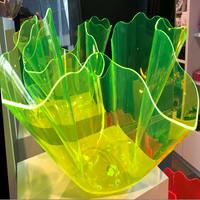 Panneau diffuseur de lumière en feuille fluorescente givrée, feuille acrylique verte luminescente