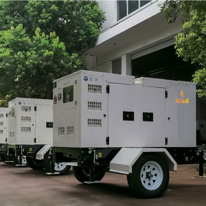 Generador Silencioso Confiable de 20KW con Arranque Automático, Carcasa Galvanizada y Remolque Móvil, Voltaje 48V 230V, Precio AL-PT5 - Product Image 2