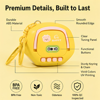 Speaker Bluetooth Mini Retro Bentuk Gantungan Kunci Desain Beruang Lucu Kotak Musik Portabel Hadiah untuk Anak-Anak Grosir