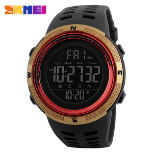 SKMEI 1251 Reloj de pulsera digital para hombre Venta caliente Moda LED Pantalla digital Banda de silicona Relojes deportivos para hombre - Product Image 1