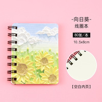 Cuaderno Espiral A7 con Diseño de Dibujos Animados, Cuaderno Mini con Pintura al Óleo de Animales Bonitos, Cuaderno de Bolsillo para Estudiantes, Venta al Por Mayor