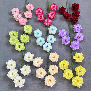 Ramo de Peonías Artificiales Ilo de Cinco Cabezas, de Seda y Plástico, para Decoración de Bodas y Hogar, Arreglo Floral - Product Image 2