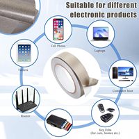 Rideau de blindage EMI avec tissu métallique pour salles d'essais RF, protection contre les radiations, utilisation hospitalière et vêtements de travail