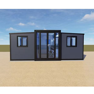 Best Price Double Wing Folding Expansion Container House Three Rooms One Living Room Livable Movable Quick Assembly <b>Box</b> - Product Image 2