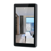 [Augmentation des commandes] Panneau de commande central Android 11/13 de 5,5 pouces, couleur noire, encastré au mur, 2 Go de RAM, Wifi, PoE, pour maison intelligente