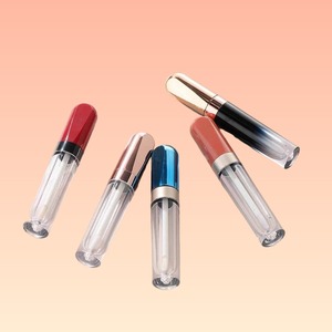 Tubes de gloss à lèvres en PETG, impression d'écran, plastique, couleur personnalisée, forme ronde, contenants à rouge à lèvres à faible MOQ - Product Image 1