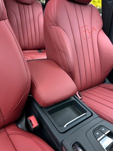 Housse de siège de voiture universelle en PVC <span class=keywords><strong>noir</strong></span> et rouge, imperméable, en cuir PU, ensemble complet pour Audi A6 C7 C6, housse de protection - Product Image 4