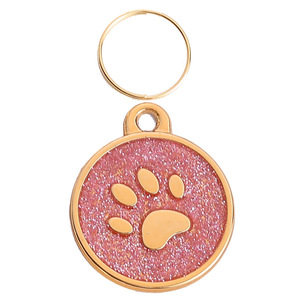 Foot Print Tag <b>Small</b> <b>Dog</b> Cartoon Laser Engraved Nameplate Pet <b>Collar</b> Pendant Accessory - Product Image 6