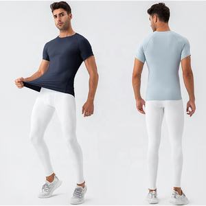 Magliette da palestra a compressione leggera da uomo magliette da corsa per Fitness atletico a maniche corte T-Shirt da allenamento elasticizzata traspirante - Product Image 4