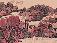 Papier peint mural 3D personnalisé Paysage Naturel pour Projets Hôteliers et Espaces Publics – Revêtement Mural Ignifuge en PVC Vinyle à Dos Tissu