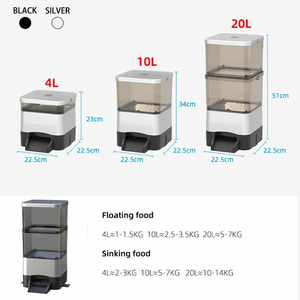 Hot bán thông minh tự động Koi Wifi điều khiển AO tôm trung chuyển ev810sw năng lượng mặt trời cá máy cho ăn 4L 10L 20L Làm bằng nhựa - Product Image 6