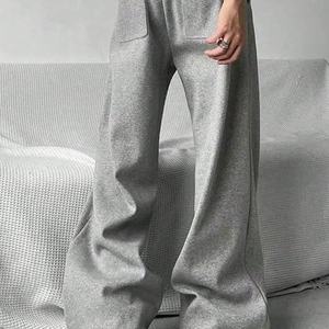 Pantalon de survêtement décontracté pour homme, ample, respirant, écologique, taille élastique, jambe large, poches, taille mi-haute, cordon de serrage, service OEM - Product Image 5