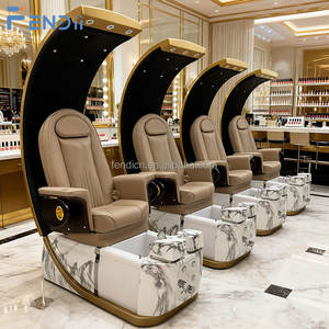 Móveis de Salão de Beleza de Luxo Moderno e Profissional, Cadeira de Massagem Elétrica Reclinável para Manicure e Pedicure - Product Image 1