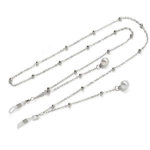 Chaîne de <span class=keywords><strong>lunettes</strong></span> en métal avec pendentif perle Sangle de <span class=keywords><strong>lunettes</strong></span> de soleil Anti-perte Collier épais électrolytique <span class=keywords><strong>Cordon</strong></span> de <span class=keywords><strong>lunettes</strong></span> - Product Image 6