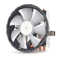 Enfriador de CPU para Juegos, Ventiladores con Tubo de Calor de Cobre de 120 W para Computadora de Escritorio, Procesador, Socket IC, AMD AM3 AM4 AM5, LGA1155 1366 1700 2011