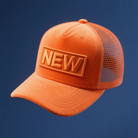 Gorra Trucker de 5 Paneles con Malla Personalizada, Estilo Urbano, con Logotipo Bordado Personalizado, Tela de Terciopelo, Unisex para Adultos