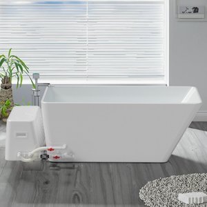 Moderna Bañera de Hidromasaje Comercial de Acrílico Frío con Control WiFi, Independiente, para Hotel, Gimnasio, Recuperación, con Enfriador de 1HP - Product Image 2