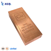 Barre de cuivre .999, lingot de cuivre brossé pour collection et investissement