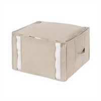 Sac de rangement sous vide compact de taille moyenne, format carré, pour vêtements, oreillers et autres articles.