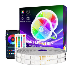 ชุดไฟ LED RGB 5050 พร้อมรีโมทบลูทูธ 44 ปุ่ม และควบคุมผ่านแอปสมาร์ทโฟน ซิงค์เพลง เปลี่ยนสีได้ - Product Image 1