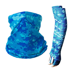Manchons de bras anti-UV personnalisés JX avec logo, manchons rafraîchissants en soie, ensemble de bandanas et manchons de bras - Product Image 4