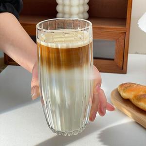 Tazza da Tè <span class=keywords><strong>in</strong></span> <span class=keywords><strong>Vetro</strong></span> dal Design Semplice Personalizzata Resistente al Calore per Caffè, Tè e Bevande <span class=keywords><strong>a</strong></span> Casa - Product Image 5