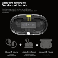 X18 Earbuds Jepit Telinga BT5.4 Terlaris Daya Tahan Lama 10 Meter Nirkabel Stereo Sport Mini Headphone Fashion Outdoor