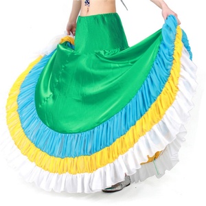 Multi-coloured Full Circle Long Skirt Swing <strong>Belly</strong> <strong>Dancer</strong> Dancing <strong>Costume</strong> Skirts Carnival <strong>Belly</strong> Dance <strong>Costume</strong> Long Skirt - Product Image 5