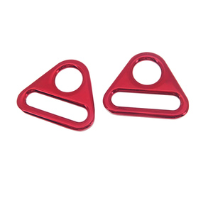 Nhà Máy Trực Tiếp Cung Cấp Màu Đỏ Tùy Chỉnh Kim Loại Ví Túi Xách Làm Phần Cứng Kit <span class=keywords><strong>Snap</strong></span> <span class=keywords><strong>Hook</strong></span> D Vòng Tam Giác Khóa Nhãn Tag - Product Image 6