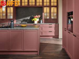 Meubles de cuisine modernes haut de gamme sur mesure, style shaker, avec îlot, laque, robinet, évier, comptoirs en marbre stratifié - Product Image 2