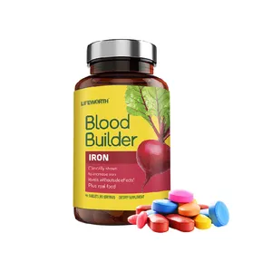 LIFEWORTH Iron Supplement For Women With Vitamin C Vitamin B12 And Folic Acid Multi Vitamin Supplement