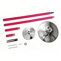 Barre de danse professionnelle, kit de barre de danse rotative ou statique, réglable en hauteur et amovible pour l'exercice physique