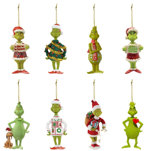 Adornos Navideños Divertidos de Alta Calidad al por Mayor, Adornos Colgantes Verdes del <span class=keywords><strong>Grinch</strong></span>, Accesorios para Árboles de <span class=keywords><strong>Navidad</strong></span> - Product Image 4