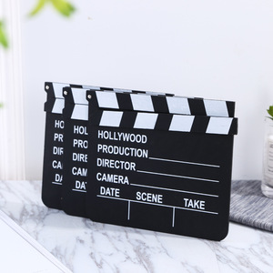 Photomaton accessoire photographie studio film vidéo réalisateurs de télévision scène d'<span class=keywords><strong>action</strong></span> en bois film clins <span class=keywords><strong>ardoise</strong></span> clapper board - Product Image 5